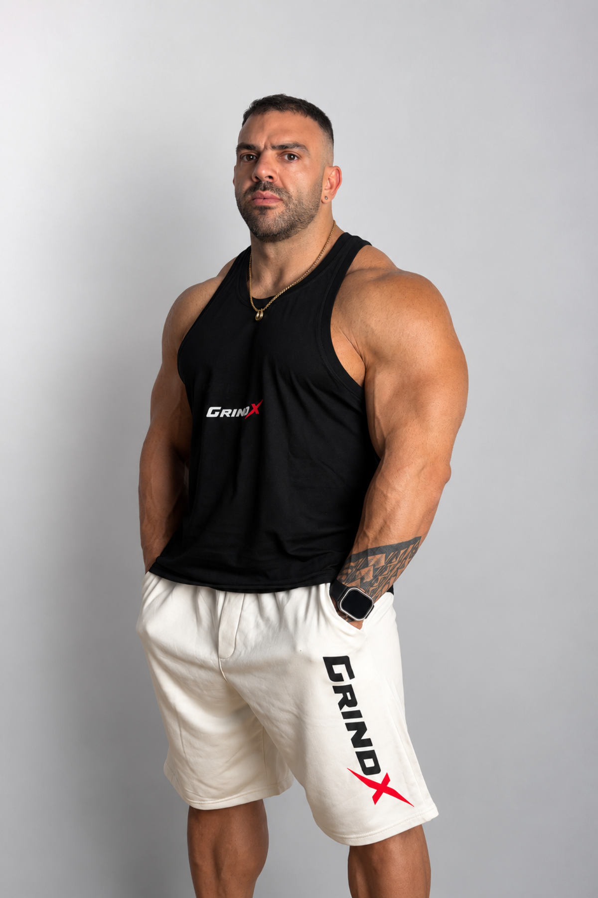 GRINDX Horizontal – Sleeveless Black