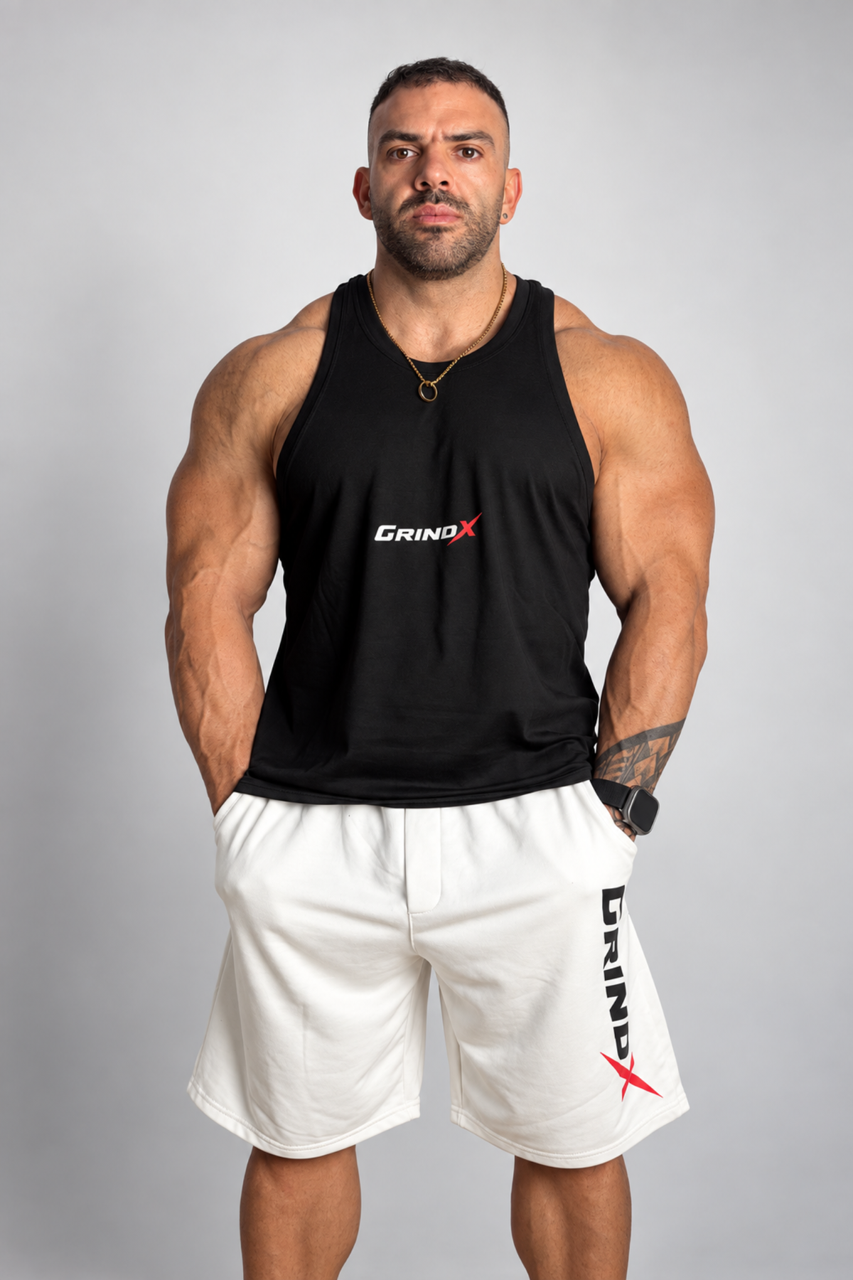 GRINDX Horizontal – Sleeveless Black – GRINDX ATHLETIC, άποψη 2/3