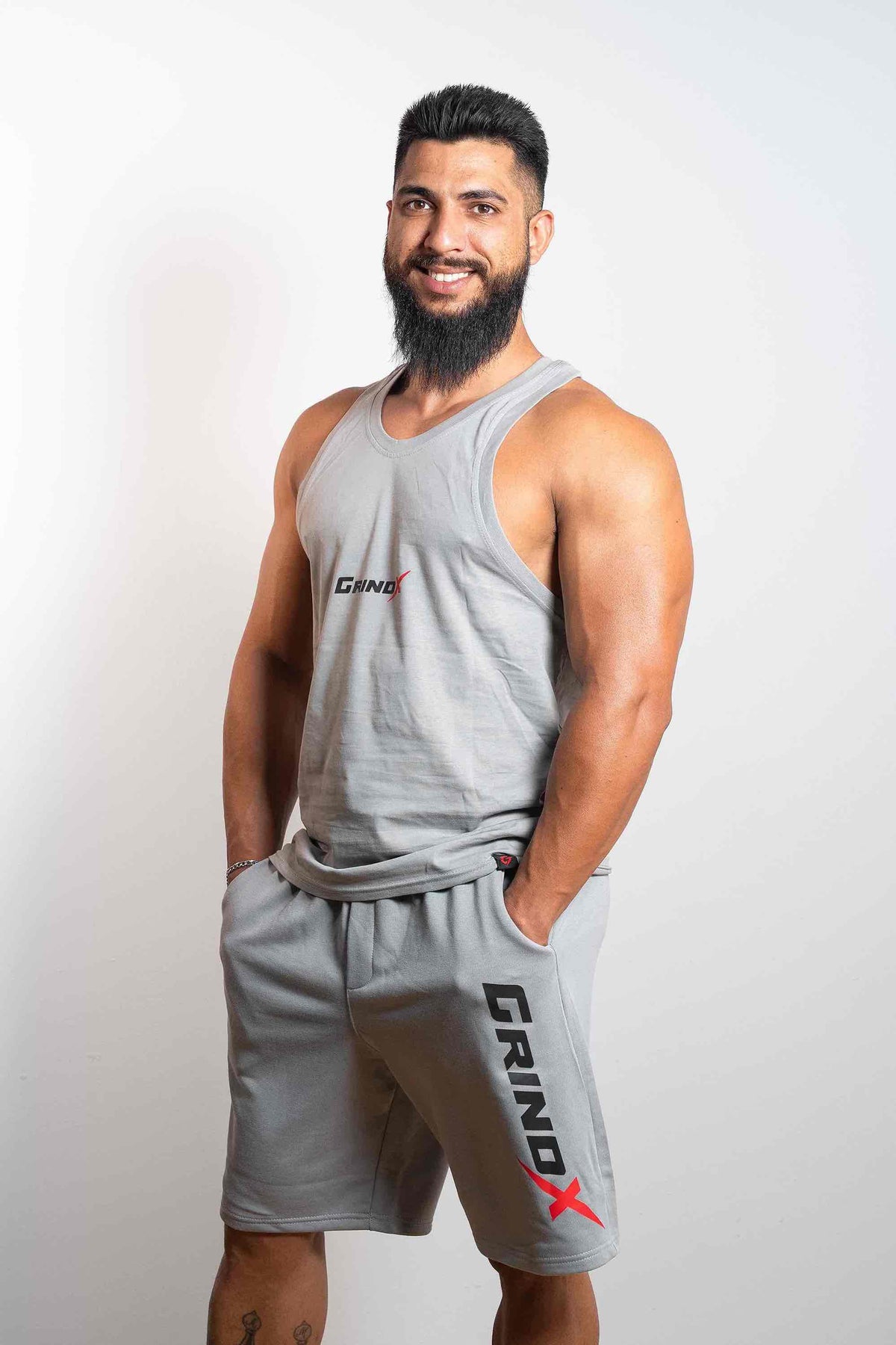 1% Better Every Day – Sleeveless Grey – GRINDX ATHLETIC, άποψη 3/3