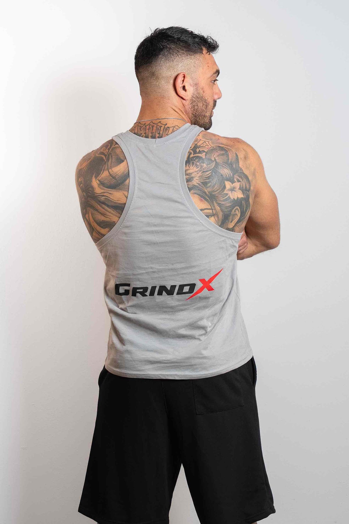 GRINDX Horizontal – Sleeveless Grey