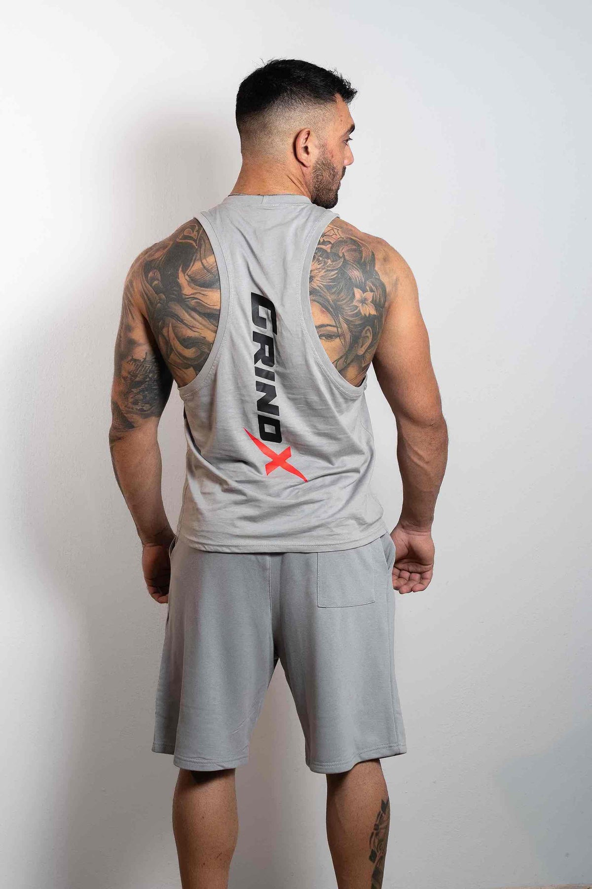 GRINDX Horizontal – Shorts Grey – GRINDX ATHLETIC, άποψη 2/3