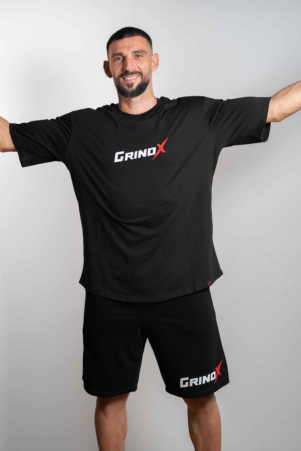 Hungry for More – Oversized T-Shirt Black – GRINDX ATHLETIC, άποψη 3/4