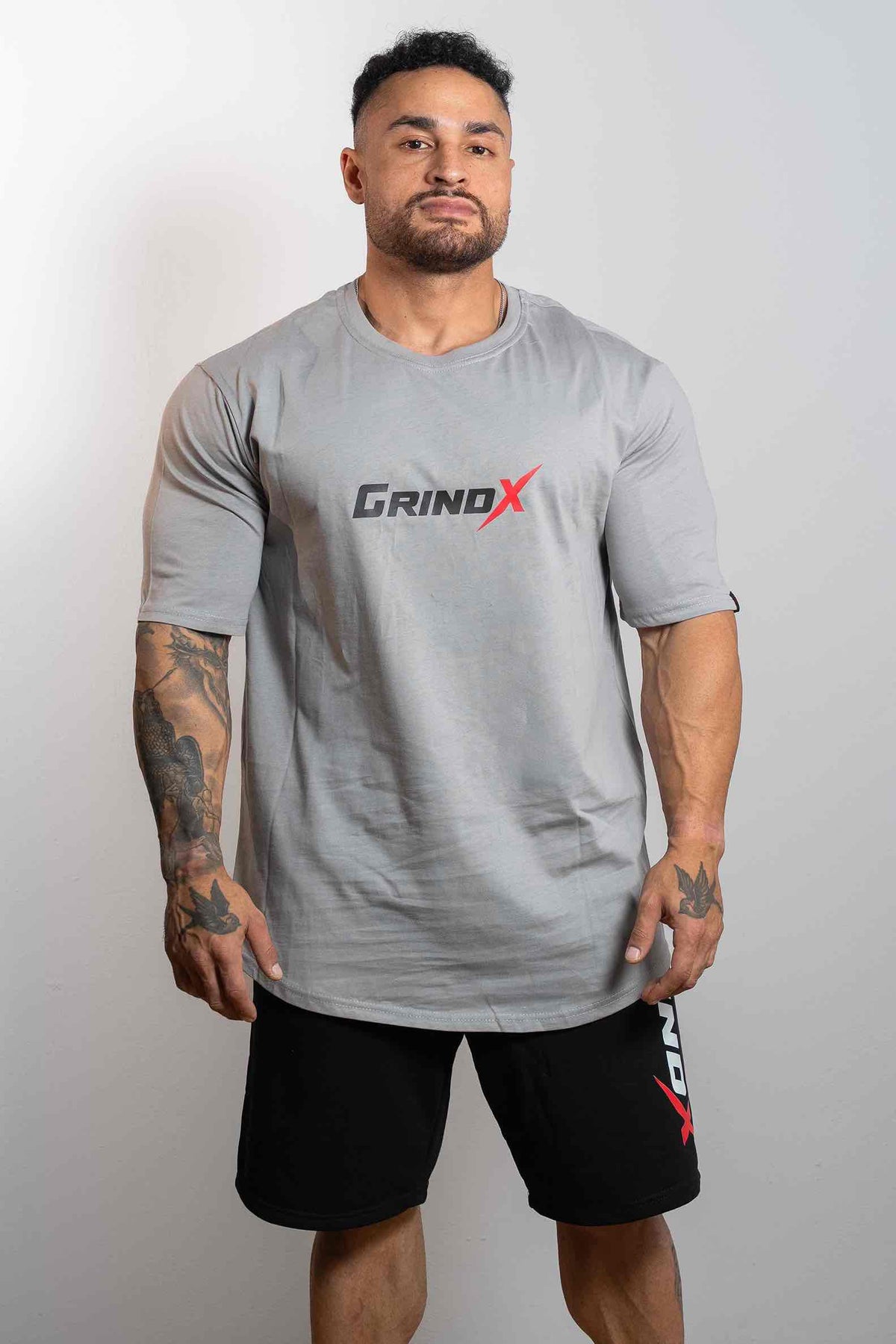 No Risk, No Story – Oversized T-Shirt Grey