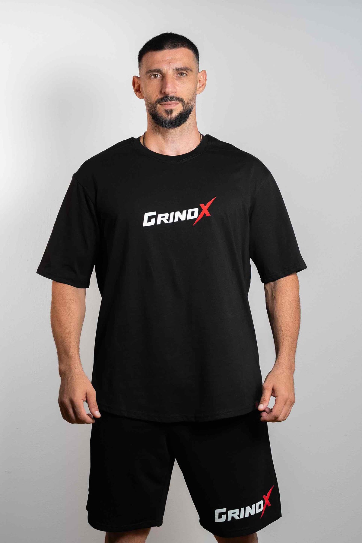 No Risk, No Story – Oversized T-Shirt Black – GRINDX ATHLETIC, άποψη 1/3
