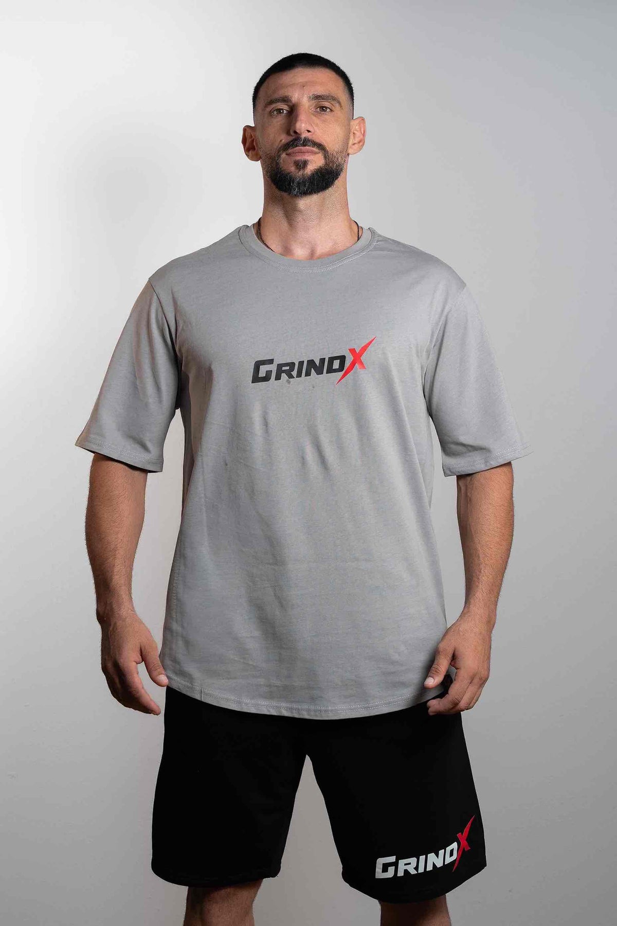 Comfort Kills the Progress – Oversized T-Shirt Grey – GRINDX ATHLETIC, άποψη 1/3