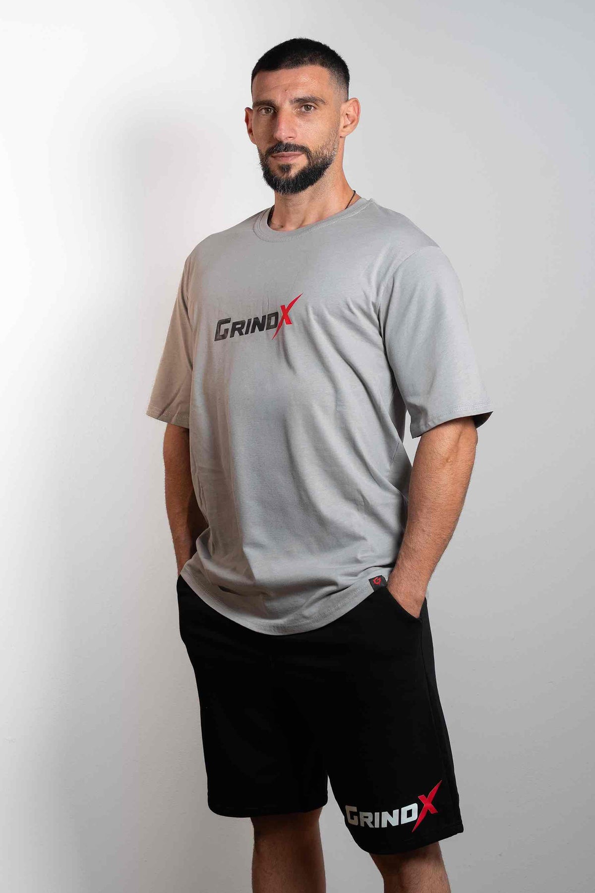 Comfort Kills the Progress – Oversized T-Shirt Grey – GRINDX ATHLETIC, άποψη 2/3