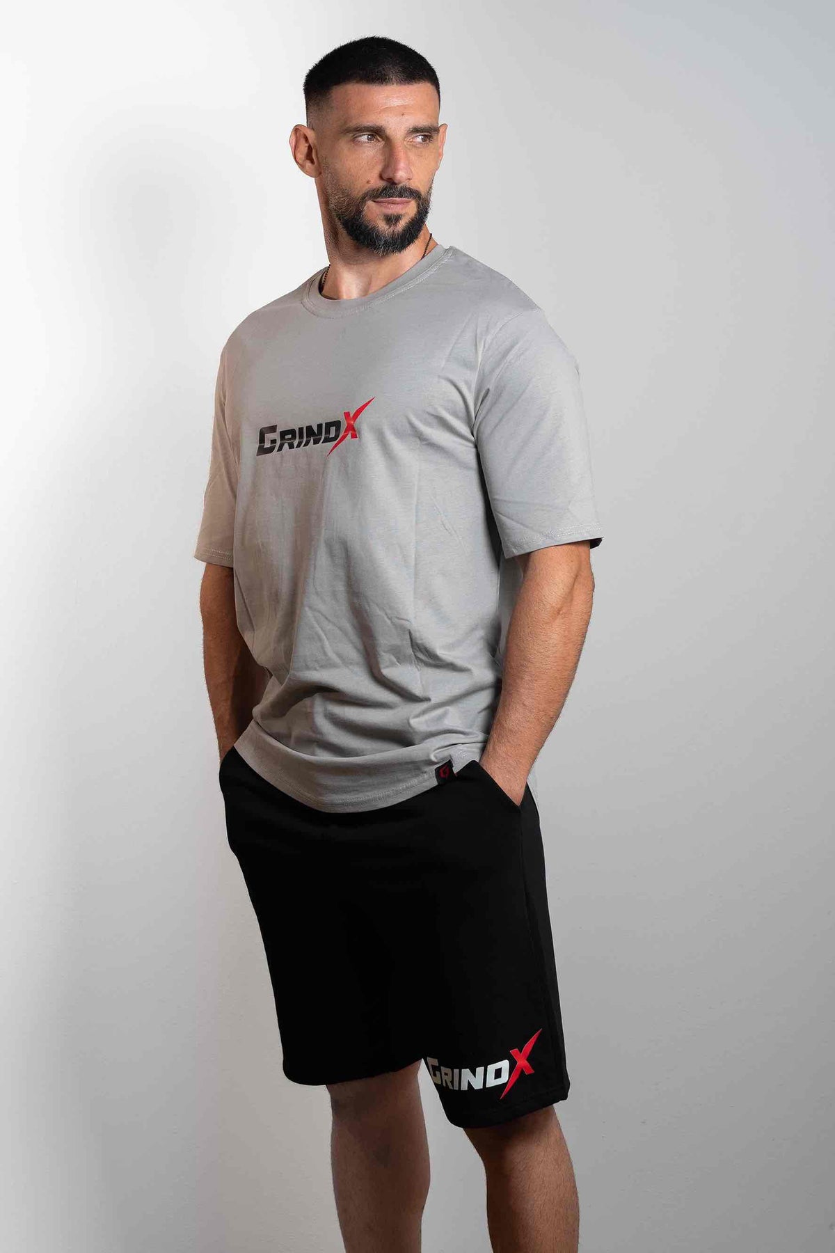 Made for More – Oversized T-Shirt Grey – GRINDX ATHLETIC, άποψη 2/3