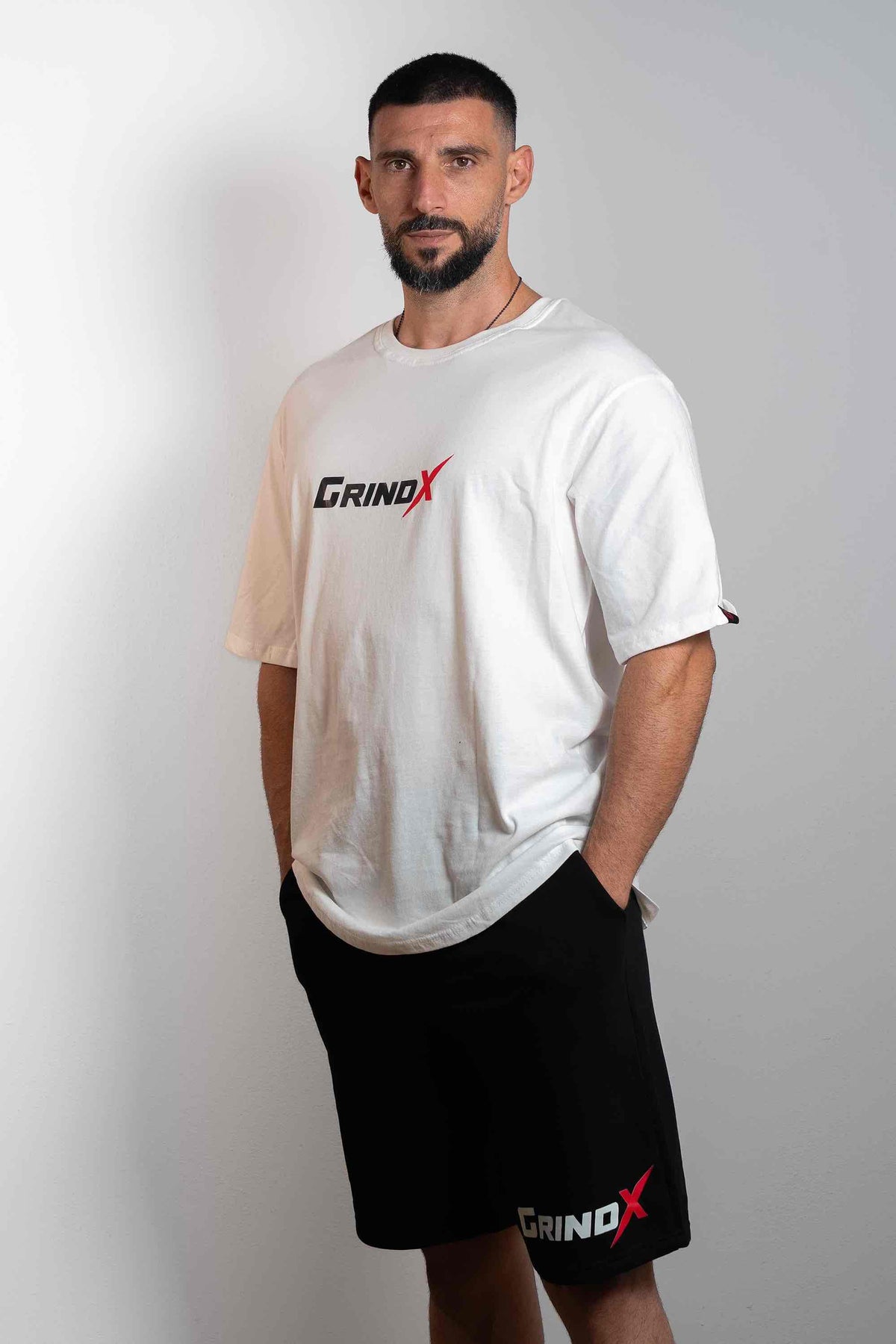 Comfort Kills the Progress – Oversized T-Shirt White – GRINDX ATHLETIC, άποψη 2/3
