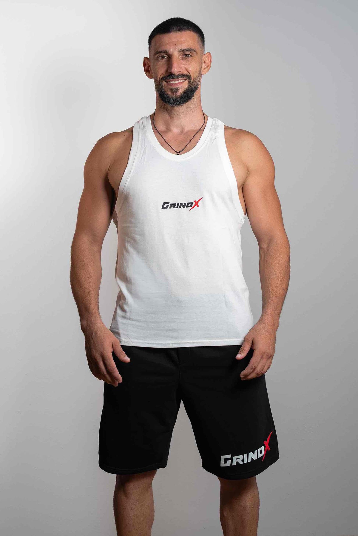 Comfort Kills the Progress – Sleeveless White – GRINDX ATHLETIC, άποψη 3/3