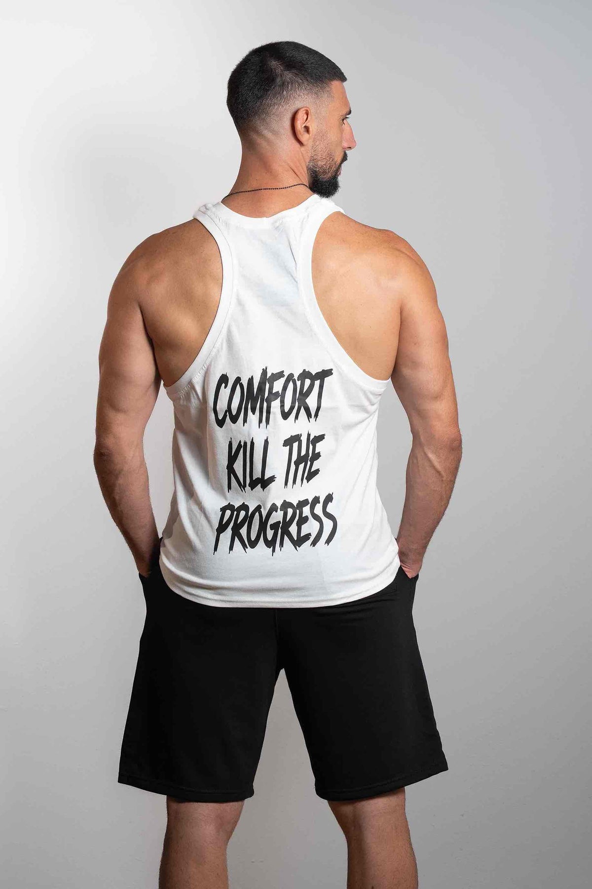 Comfort Kills the Progress – Sleeveless White