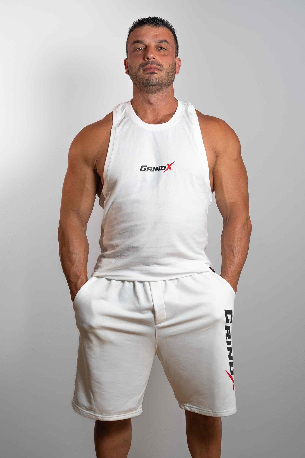Made for More – Sleeveless White – GRINDX ATHLETIC, άποψη 1/3