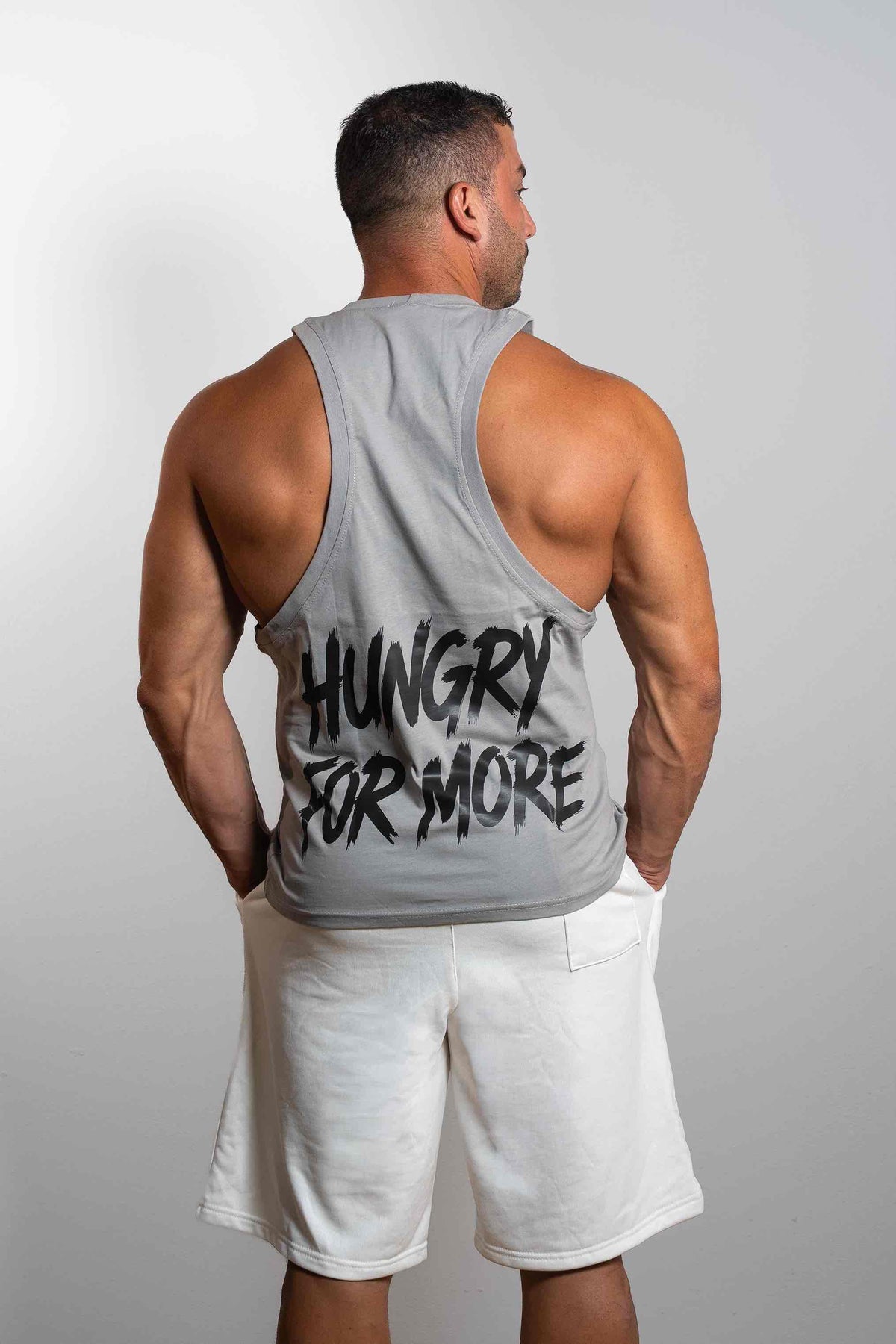 Hungry for More – Sleeveless Grey – GRINDX ATHLETIC, άποψη 3/3