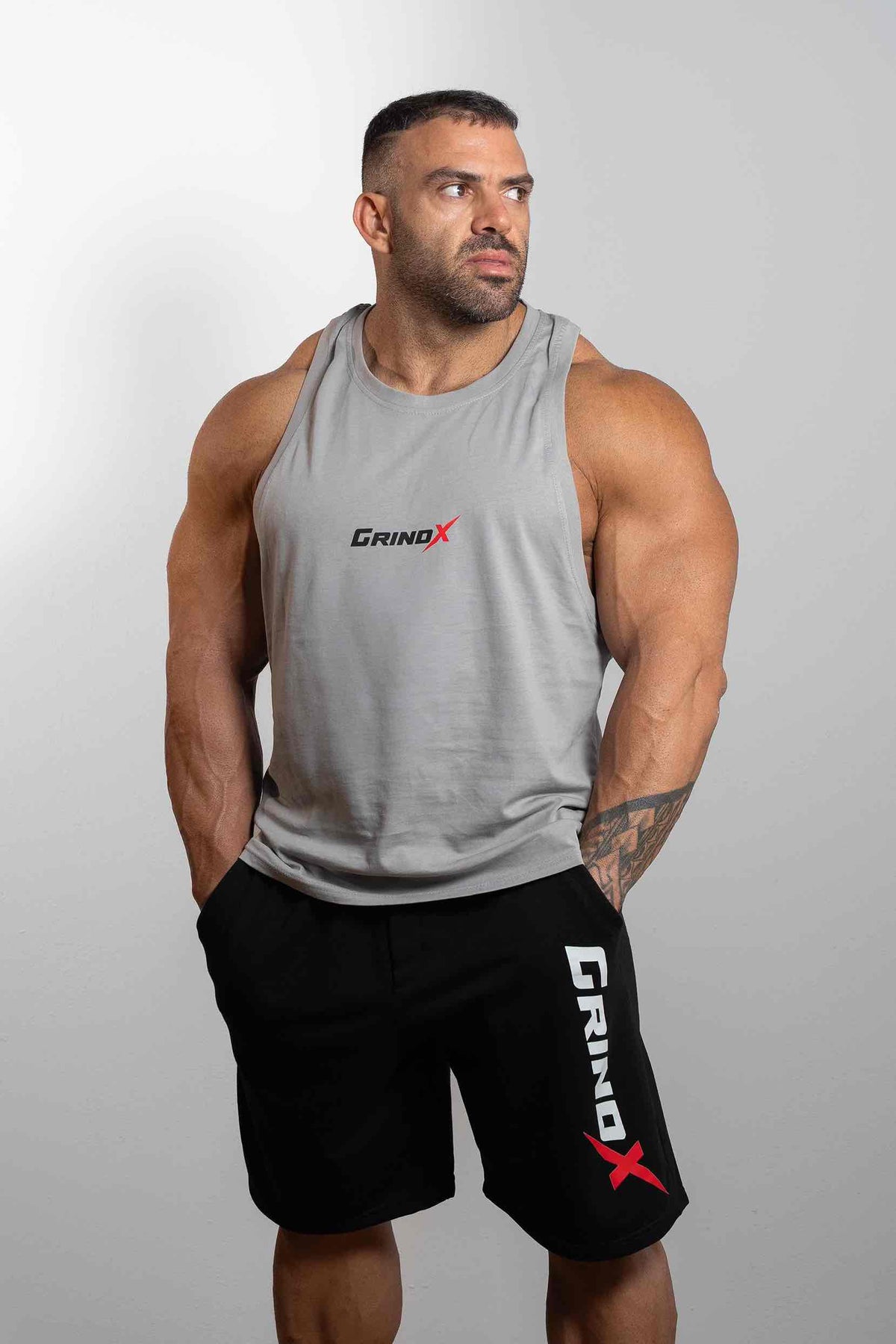 Made for More – Sleeveless Grey – GRINDX ATHLETIC, άποψη 1/3
