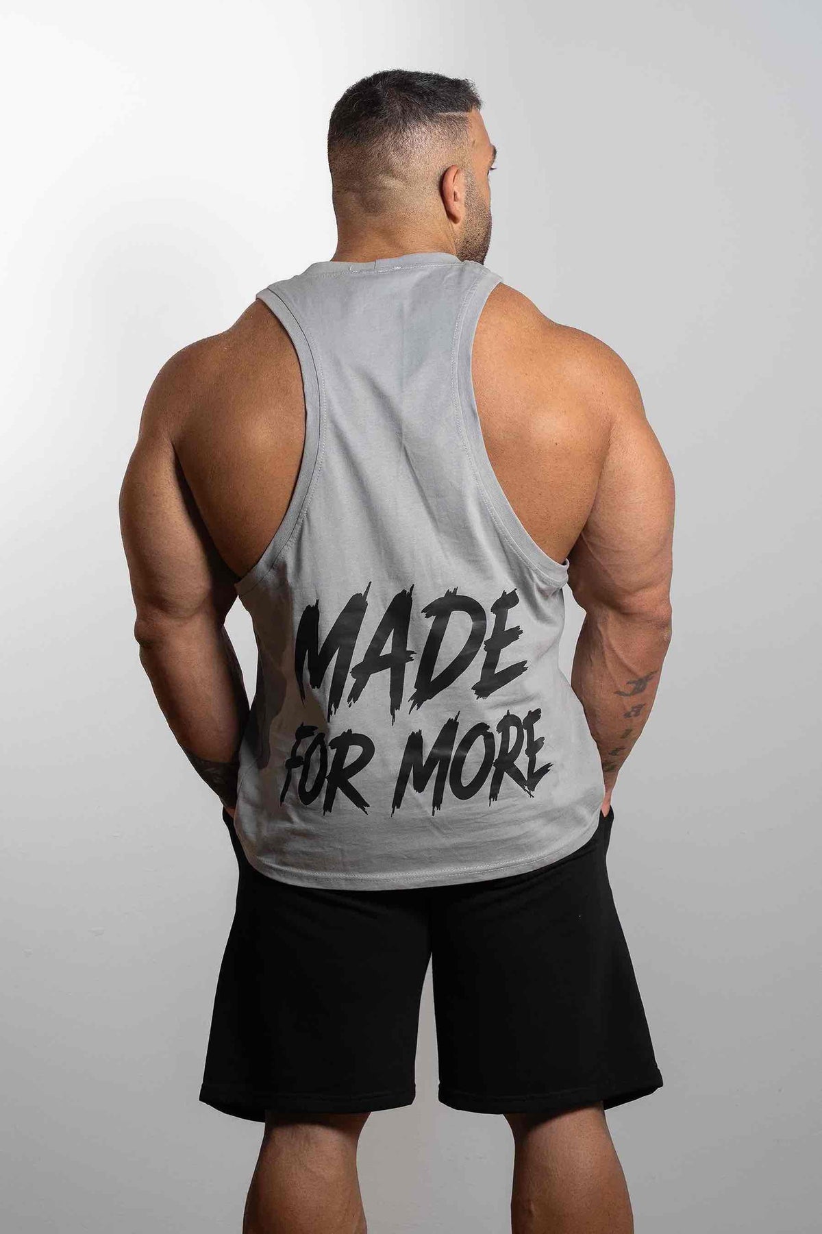 Made for More – Sleeveless Grey – GRINDX ATHLETIC, άποψη 2/3