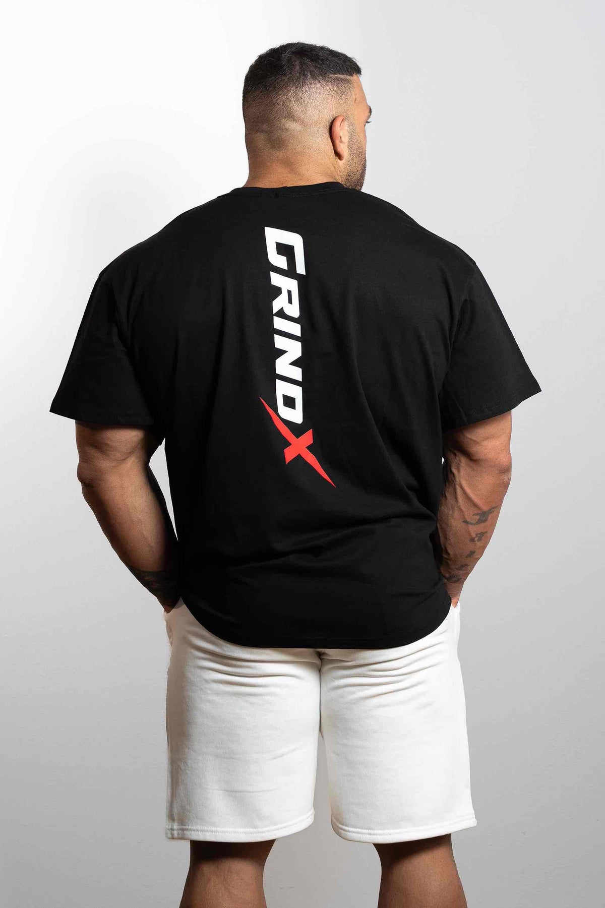 GRINDX Vertical – Oversized Box T-Shirt Black – GRINDX ATHLETIC, άποψη 3/3